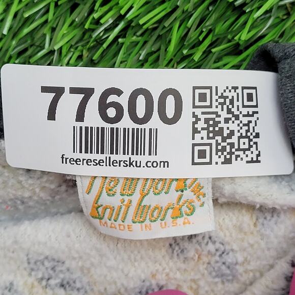 Vintage 90s Leopard AOP Sweatshirt Women M/L 22x20 Baggy USA - Picture 7 of 13